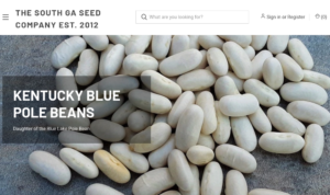 screenshot of South GA Seed Company website