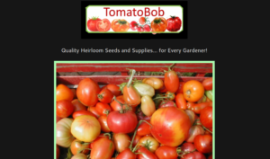 screenshot of TomatoBob website