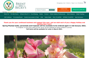 screenshot for Brent and Becky's website