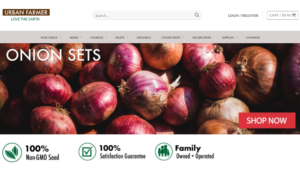screenshot of Urban Farmer website